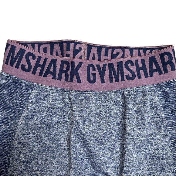 Gymshark Flex blue grey heather stretch leggings medium - Picture 4 of 5
